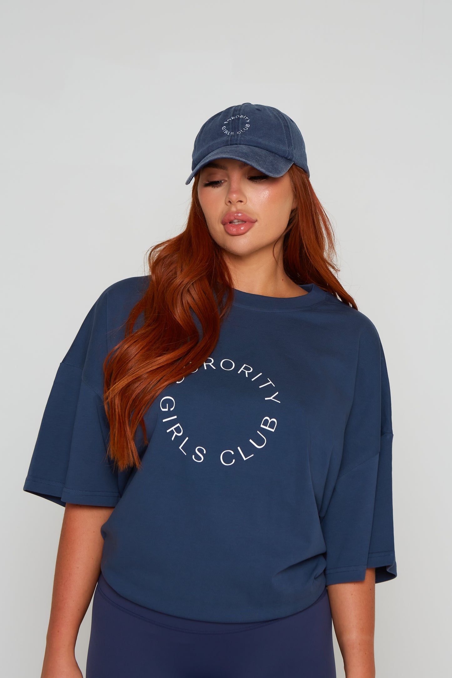 Vintage Navy SGC distressed denim cap