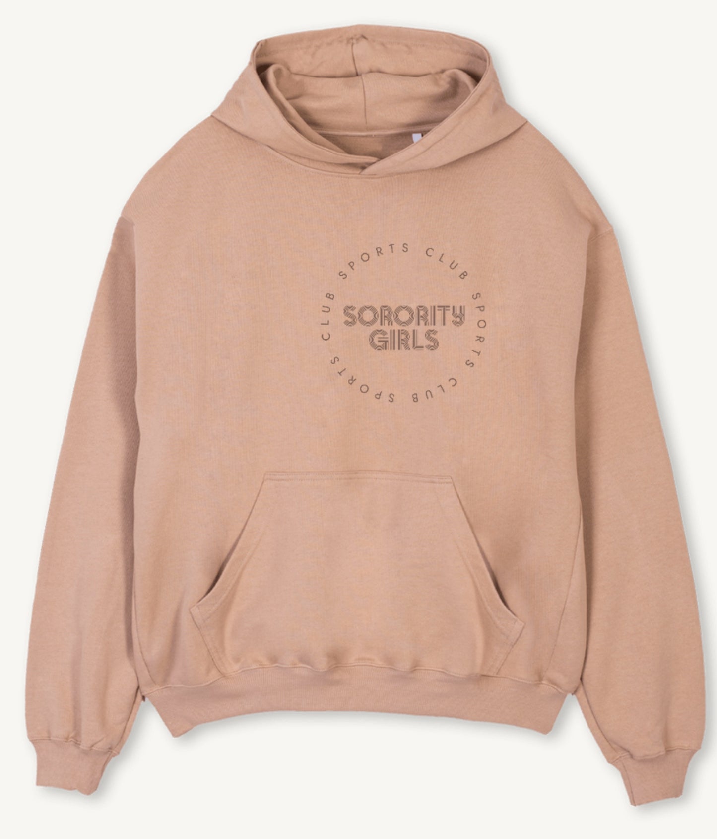 ‘SPORTS CLUB” Crossaint oversized hoodie