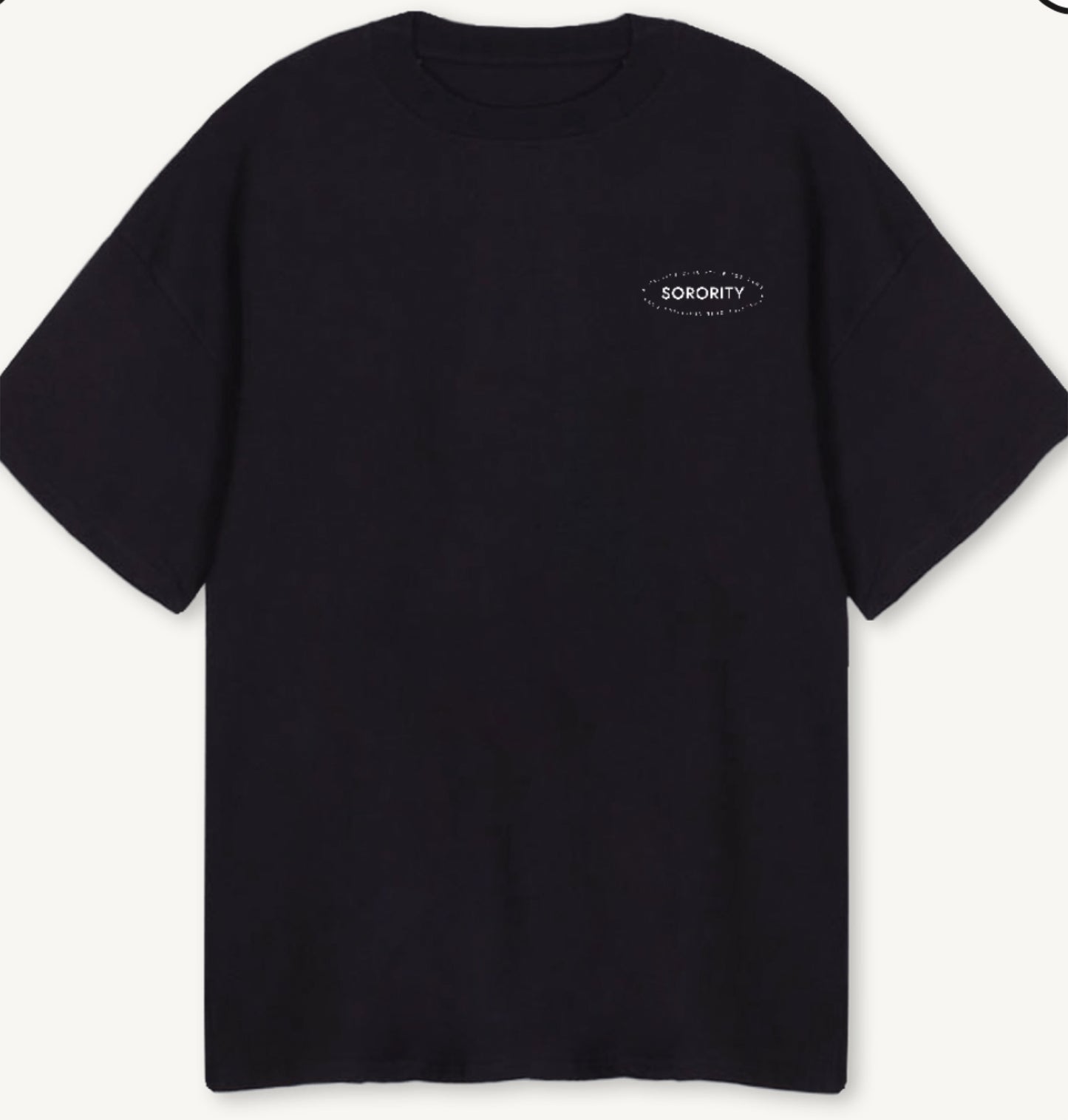 ‘ATHLETICS CLUB’ oversized Tee Black - Dispatch 20th September