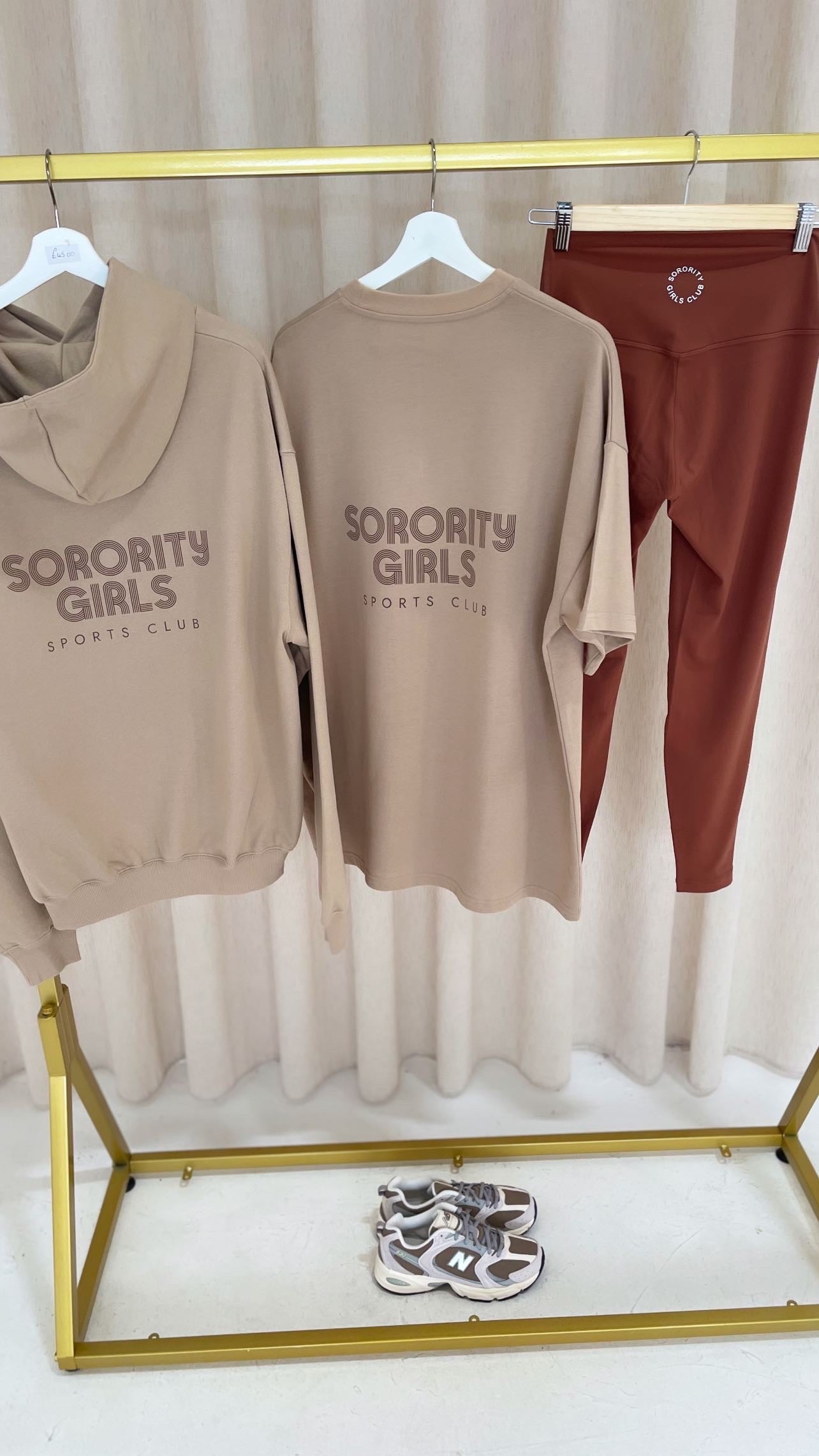 ‘SPORTS CLUB” Crossaint oversized hoodie