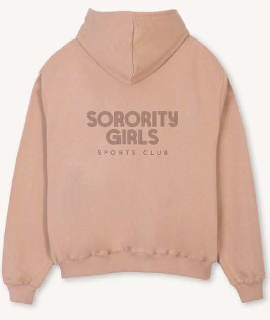 ‘SPORTS CLUB” Crossaint oversized hoodie